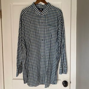3XB Cutter & Buck Plaid Dress Shirt